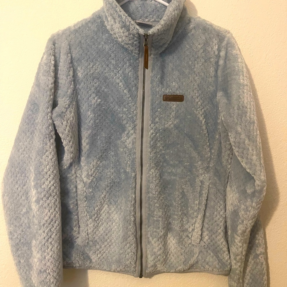 Light blue soft Columbia jacket